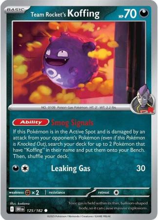 SV Destined Rivals 125/182 Team Rocket’s Koffing