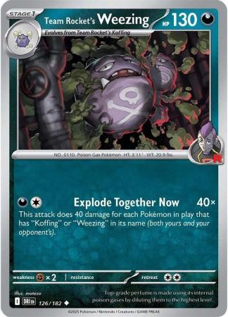 SV Destined Rivals 126/182 Team Rocket’s Weezing