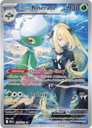SV Destined Rivals 184/182 Cynthia's Roserade (Illustration Rare)