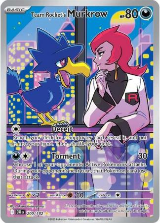 SV Destined Rivals 200/182 Team Rocket’s Murkrow (Illustration Rare)