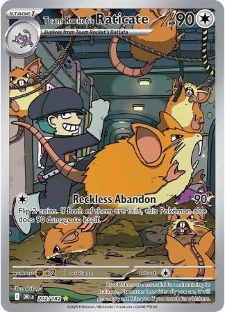 SV Destined Rivals 202/182 Team Rocket’s Raticate (Illustration Rare)