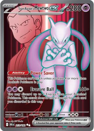SV Destined Rivals 213/182 Team Rocket's Mewtwo ex (Full Art)