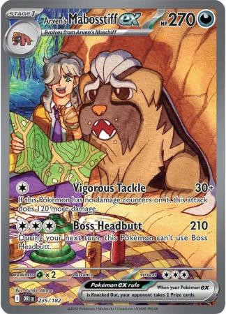 SV Destined Rivals 235/182 Arven's Mabosstiff ex (Alternative Art, Full Art)