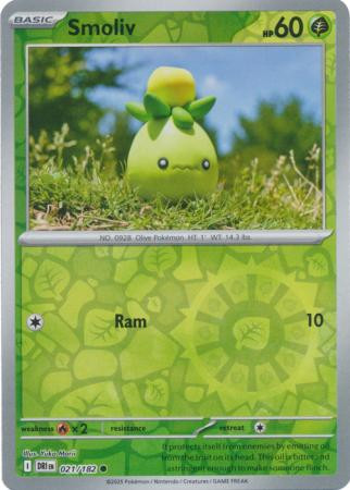 SV Destined Rivals 021/182 Smoliv (Reverse Holo)