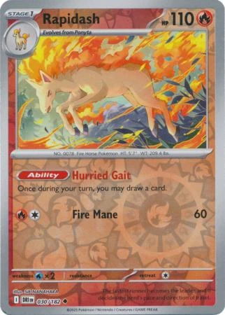 SV Destined Rivals 030/182 Rapidash (Reverse Holo)