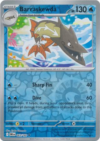 SV Destined Rivals 063/182 Barraskewda (Reverse Holo)