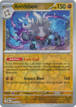 SV Destined Rivals 092/182 Annihilape (Reverse Holo)
