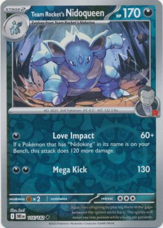 SV Destined Rivals 116/182 Team Rocket's Nidoqueen (Reverse Holo)