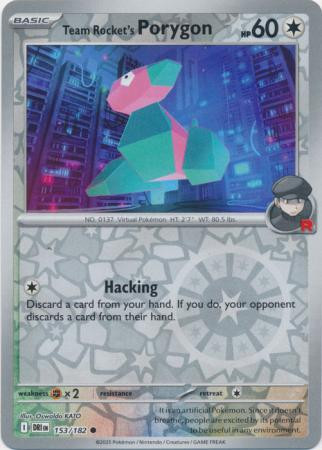 SV Destined Rivals 153/182 Team Rocket’s Porygon (Reverse Holo)
