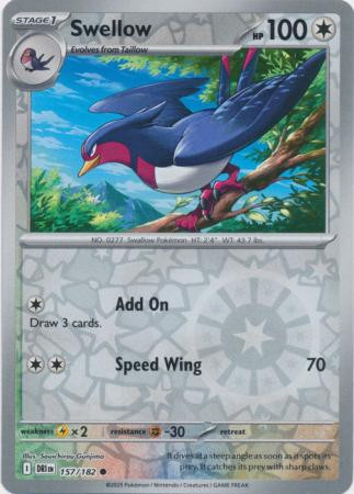 SV Destined Rivals 157/182 Swellow (Reverse Holo)
