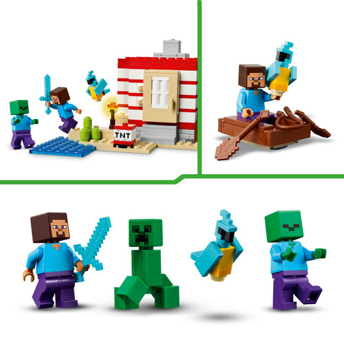 Minecraft The TNT Jungle House Set with Figures 21275