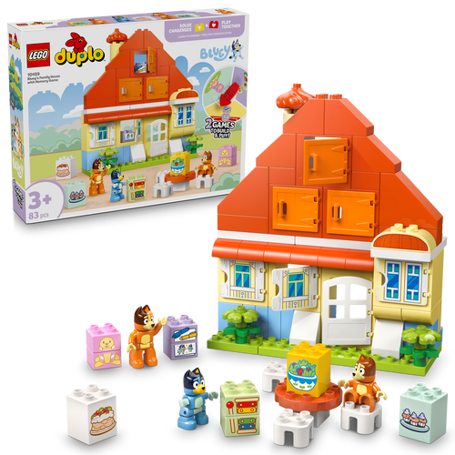 DUPLO Bluey: Bluey's Family House with Memory Game 10459