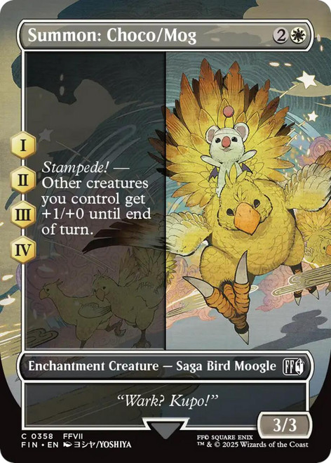 Summon: Choco/Mog (Borderless Art)