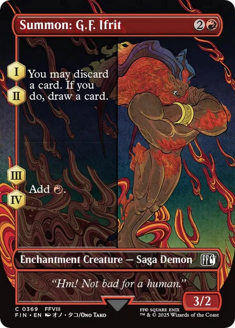Summon: G.F. Ifrit (Borderless Art)