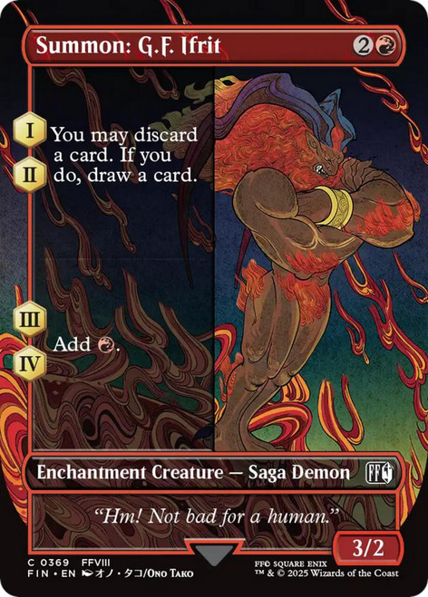 Summon: G.F. Ifrit (Borderless Art)