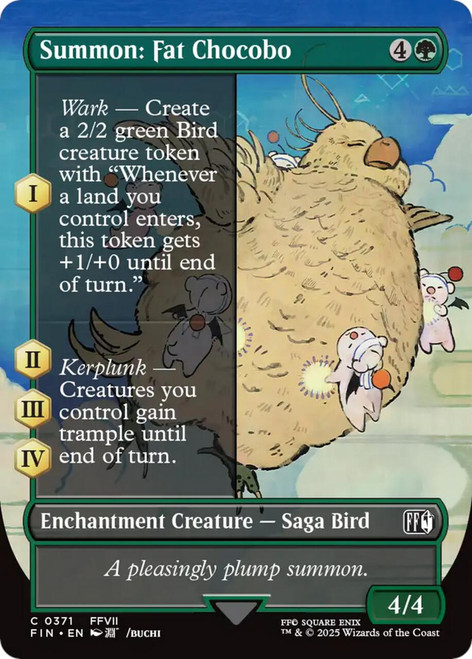 Summon: Fat Chocobo (Borderless Art)