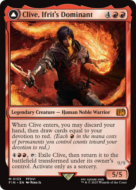 Clive, Ifrit's Dominant // Ifrit, Warden of Inferno (Foil)