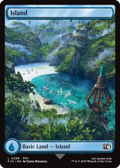 Island (#298) (Full Art) (Foil)