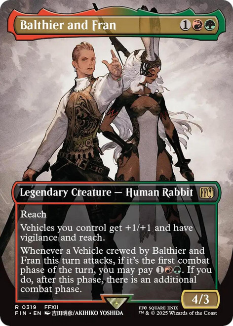 Balthier and Fran (Borderless Art) (Foil)
