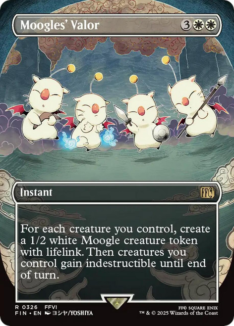 Moogles' Valor (Borderless Art) (Foil)