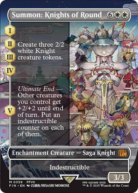 Summon: Knights of Round (Borderless Art) (Foil)