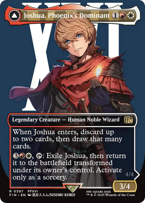 Joshua, Phoenix's Dominant // Phoenix, Warden of Fire (Borderless Character) (Foil)