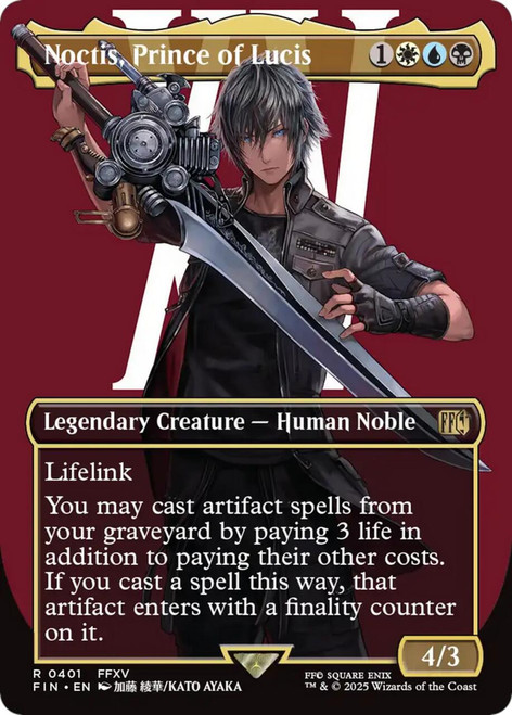 Noctis, Prince of Lucis (Borderless Character) (Foil)