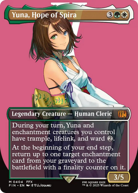 Yuna, Hope of Spira (Borderless Character) (Foil)