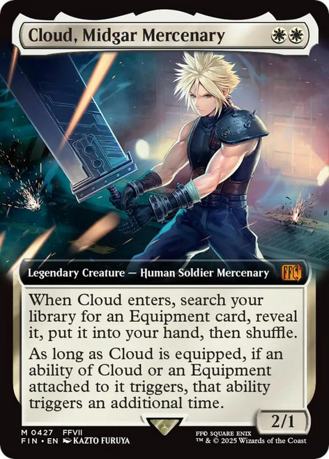 Cloud, Midgar Mercenary (Extended Art) (Foil)