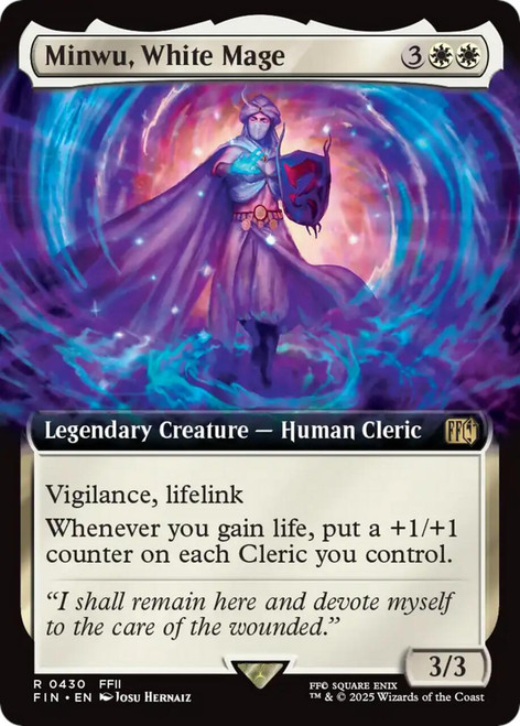Minwu, White Mage (Extended Art) (Foil)