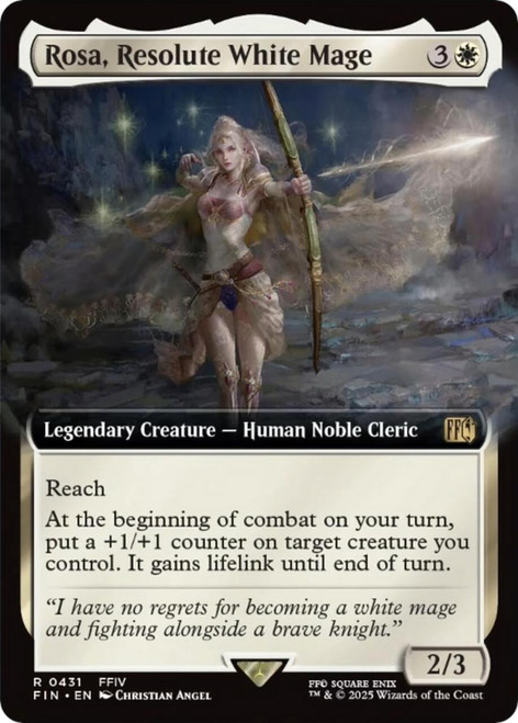Rosa, Resolute White Mage (Extended Art) (Foil)