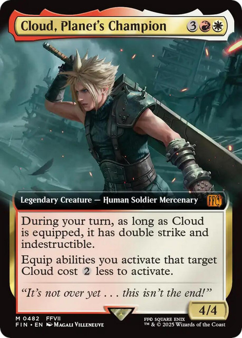 Cloud, Planet's Champion (Extended Art) (Foil)
