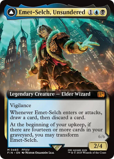 Emet-Selch, Unsundered // Hades, Sorcerer of Eld (Extended Art) (Foil)