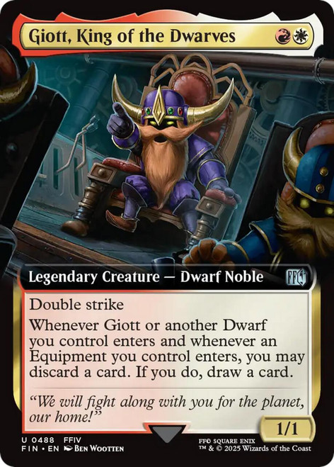 Giott, King of the Dwarves (Extended Art) (Foil)