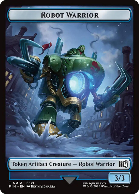 Final Fantasy - Robot Warrior Token