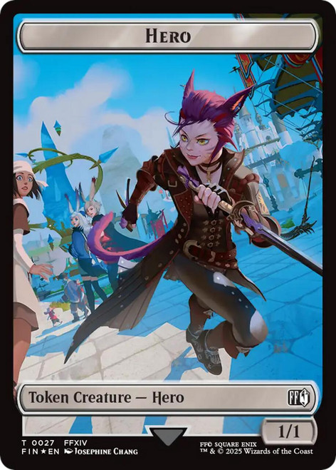 Final Fantasy - Hero (#27) Token (Surge Foil)