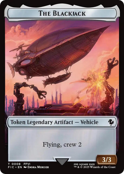 Final Fantasy Commander - The Blackjack Token (Surge Foil)