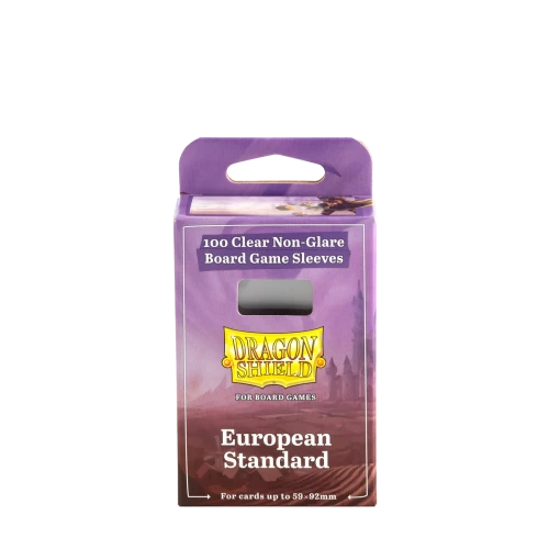 Dragon Shield European Standard - Clear/Non-Glare - Board Game Sleeves (100)