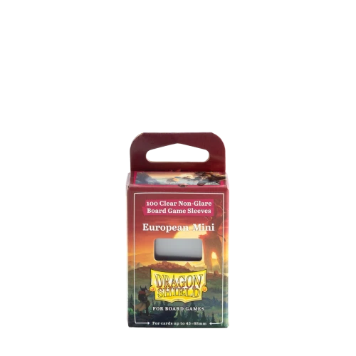 Dragon Shield European Mini - Clear/Non-Glare - Board Game Sleeves (100)