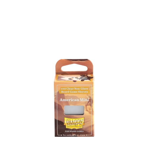 Dragon Shield American Mini - Clear/Non-Glare - Board Game Sleeves (100)