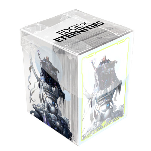 MTG Edge of Eternities Deck Protector Sleeves in Clear Box featuring Tezzeret, Cruel Captain (100)
