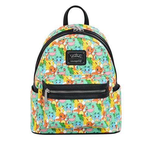 Pokemon: Pikachu & Starters All Over Print Mini Backpack