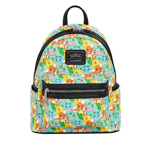 Pokemon: Pikachu & Starters All Over Print Mini Backpack