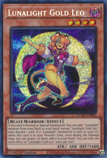 DUAD-EN005 Lunalight Gold Leo (Secret Rare)