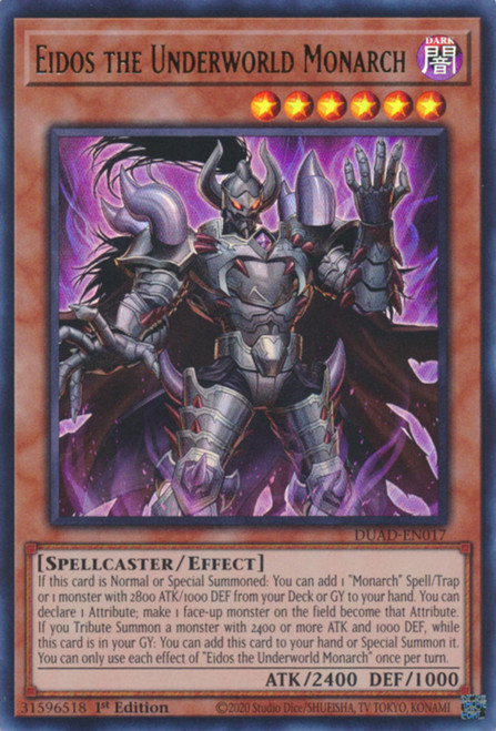 DUAD-EN017 Eidos the Underworld Monarch (Ultra Rare)
