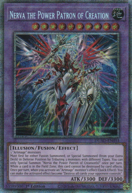 DUAD-EN033 Nerva the Power Patron of Creation (Starlight Rare)