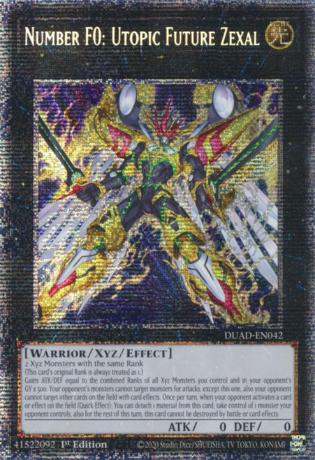 DUAD-EN042 Number F0: Utopic Future Zexal (Starlight Rare)