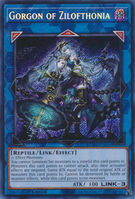 DUAD-EN050 Gorgon of Zilofthonia (Secret Rare)