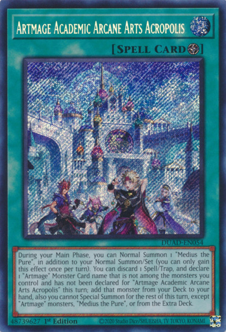 DUAD-EN054 Artmage Academic Arcane Arts Acropolis (Secret Rare)