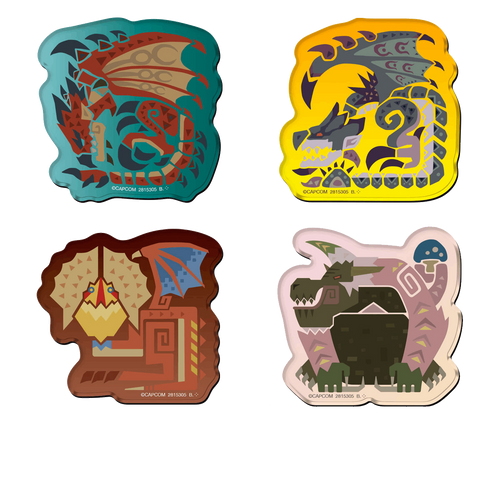Shokugan: Monster Hunter Wilds Chara-Magnets Display of 14